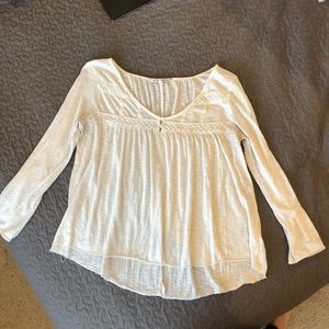 Cream peasant blouse